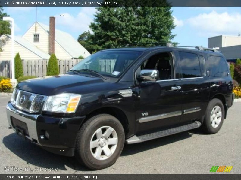 Galaxy Black / Graphite/Titanium 2005 Nissan Armada LE 4x4