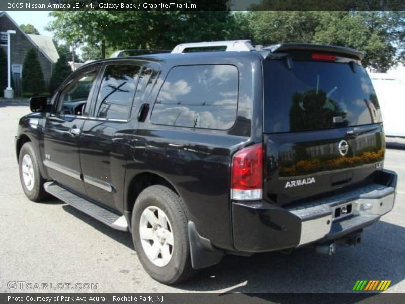 Galaxy Black / Graphite/Titanium 2005 Nissan Armada LE 4x4