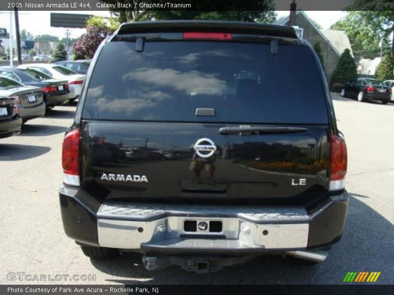 Galaxy Black / Graphite/Titanium 2005 Nissan Armada LE 4x4