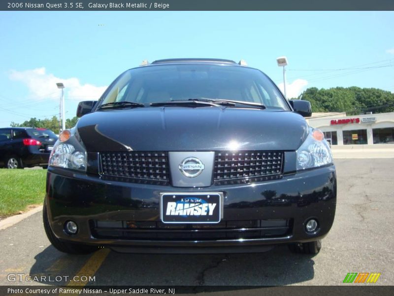 Galaxy Black Metallic / Beige 2006 Nissan Quest 3.5 SE