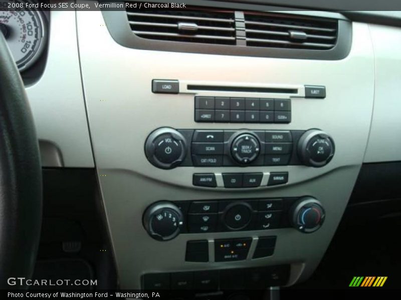 Vermillion Red / Charcoal Black 2008 Ford Focus SES Coupe