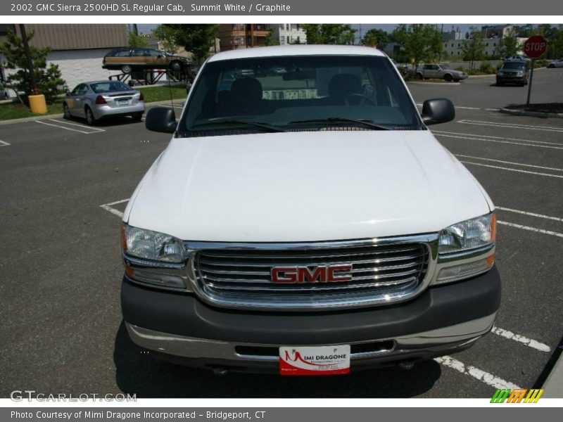 Summit White / Graphite 2002 GMC Sierra 2500HD SL Regular Cab