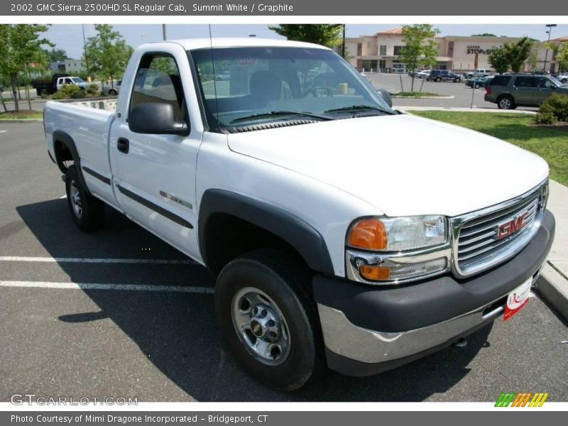 Summit White / Graphite 2002 GMC Sierra 2500HD SL Regular Cab