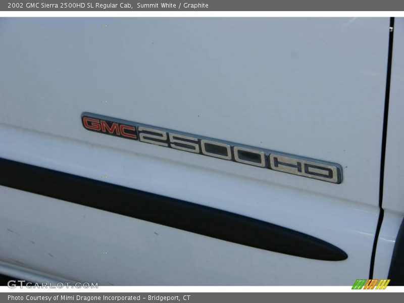 Summit White / Graphite 2002 GMC Sierra 2500HD SL Regular Cab