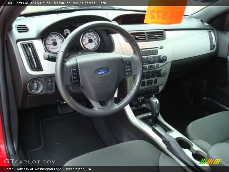 Vermillion Red / Charcoal Black 2008 Ford Focus SES Coupe