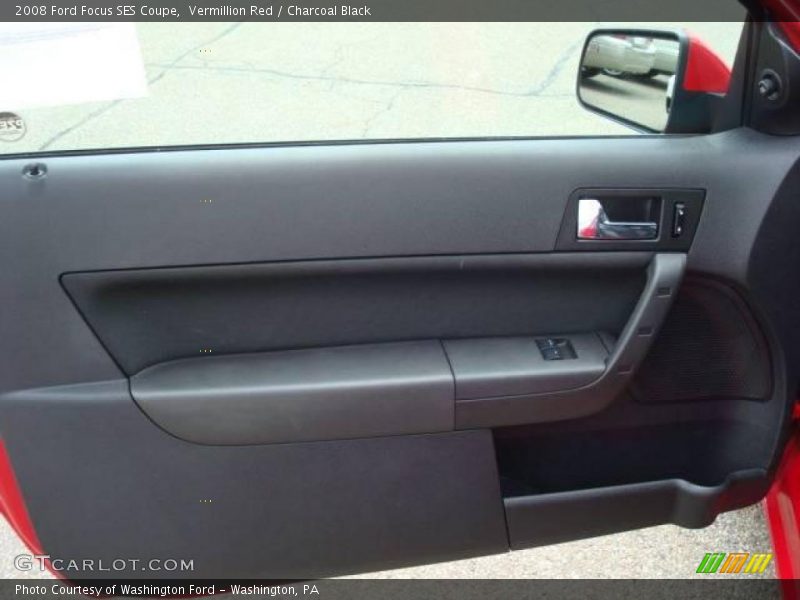 Vermillion Red / Charcoal Black 2008 Ford Focus SES Coupe