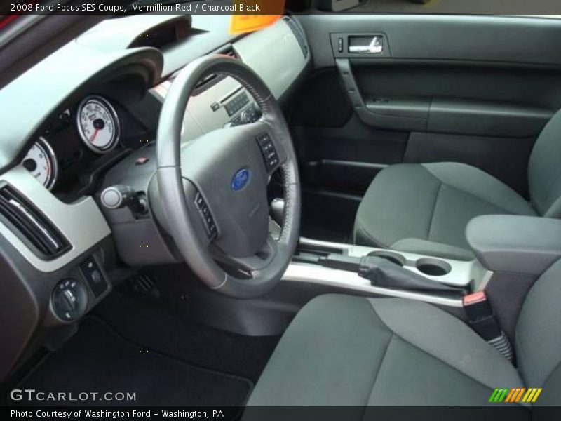 Vermillion Red / Charcoal Black 2008 Ford Focus SES Coupe