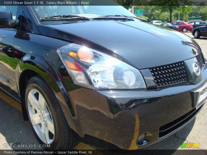 Galaxy Black Metallic / Beige 2006 Nissan Quest 3.5 SE
