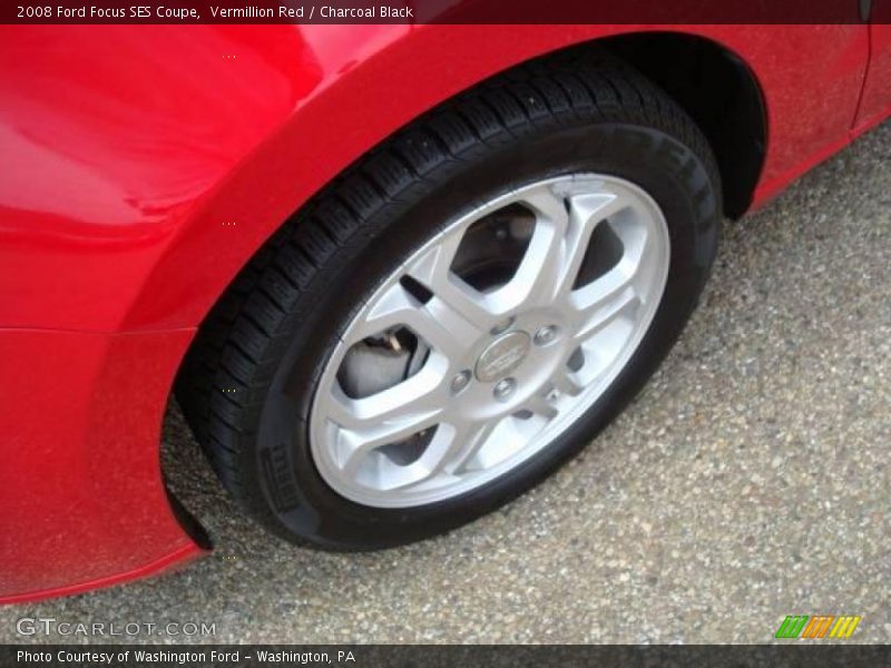 Vermillion Red / Charcoal Black 2008 Ford Focus SES Coupe