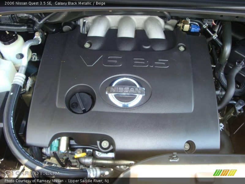 Galaxy Black Metallic / Beige 2006 Nissan Quest 3.5 SE
