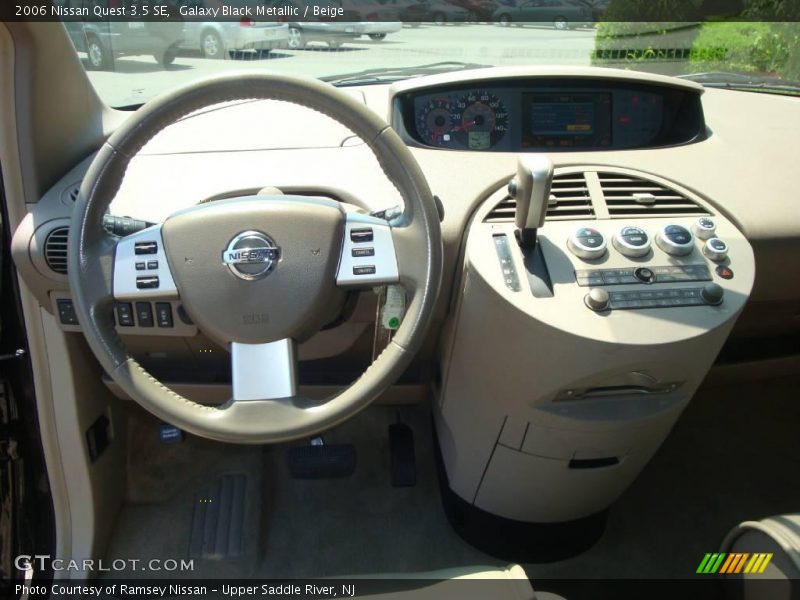 Galaxy Black Metallic / Beige 2006 Nissan Quest 3.5 SE