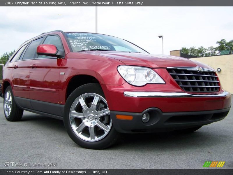 Inferno Red Crystal Pearl / Pastel Slate Gray 2007 Chrysler Pacifica Touring AWD