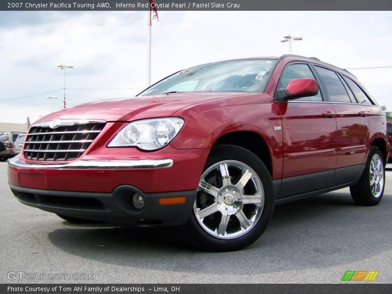 Inferno Red Crystal Pearl / Pastel Slate Gray 2007 Chrysler Pacifica Touring AWD