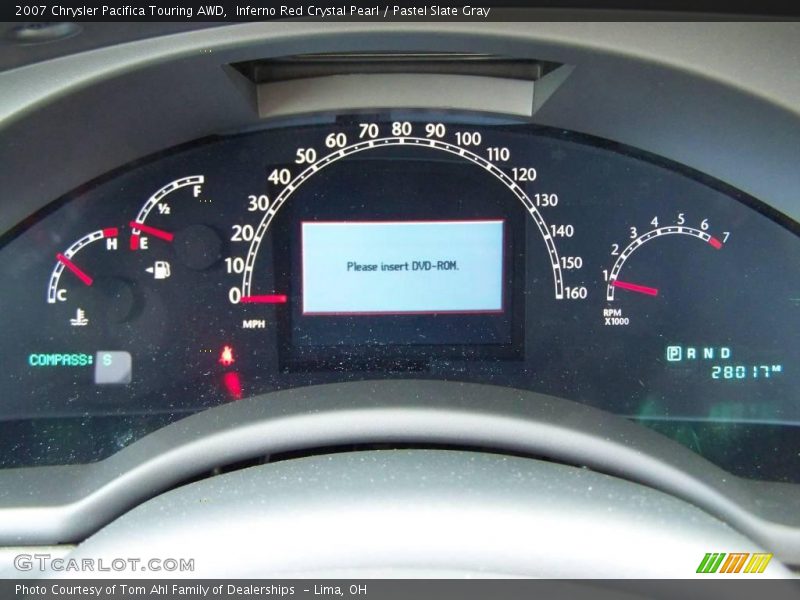 Inferno Red Crystal Pearl / Pastel Slate Gray 2007 Chrysler Pacifica Touring AWD
