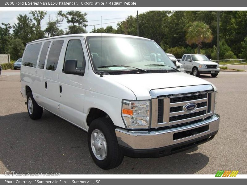 Oxford White / Medium Pebble 2008 Ford E Series Van E150 Passenger