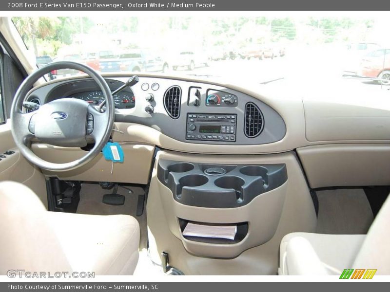 Oxford White / Medium Pebble 2008 Ford E Series Van E150 Passenger