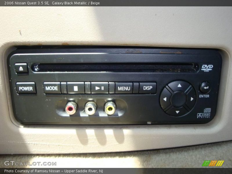 Galaxy Black Metallic / Beige 2006 Nissan Quest 3.5 SE