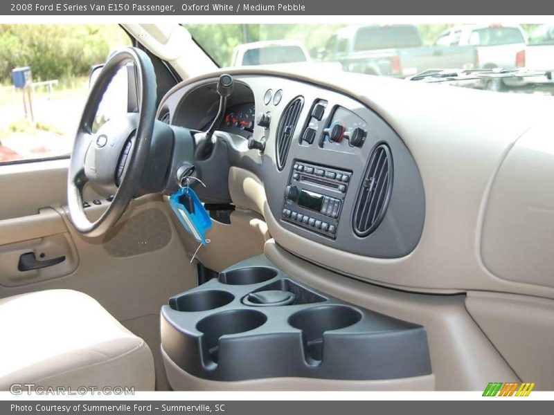 Oxford White / Medium Pebble 2008 Ford E Series Van E150 Passenger