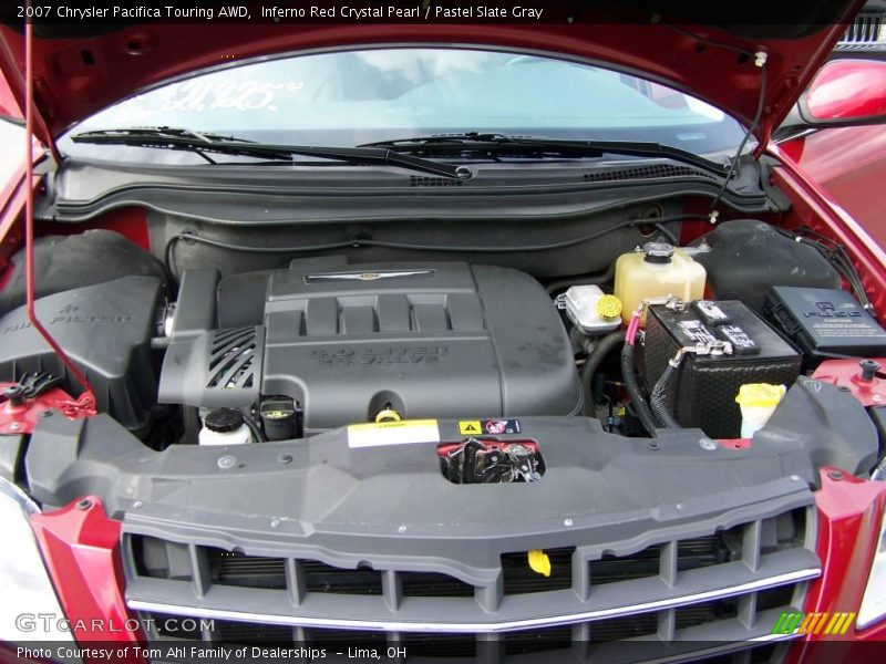 Inferno Red Crystal Pearl / Pastel Slate Gray 2007 Chrysler Pacifica Touring AWD