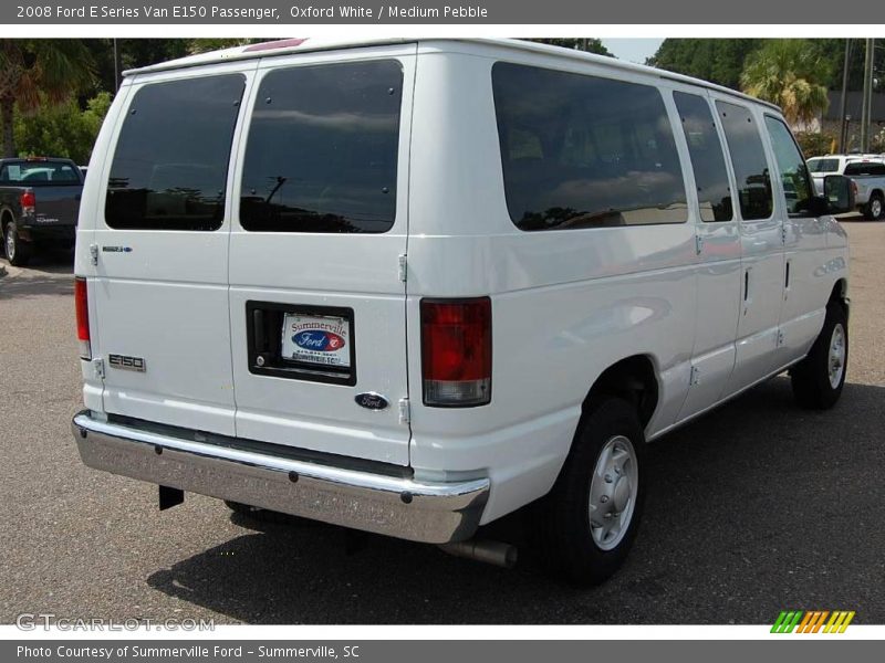 Oxford White / Medium Pebble 2008 Ford E Series Van E150 Passenger
