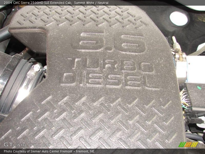 Summit White / Neutral 2004 GMC Sierra 2500HD SLE Extended Cab