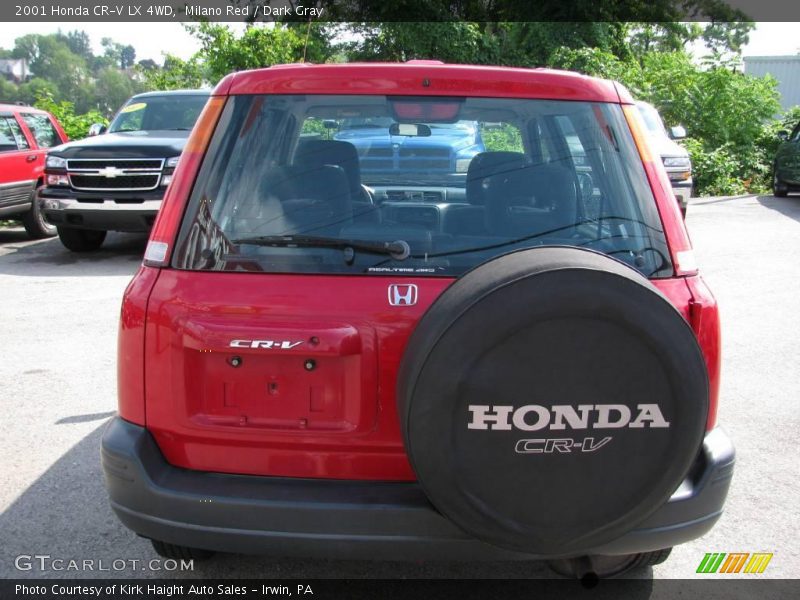 Milano Red / Dark Gray 2001 Honda CR-V LX 4WD