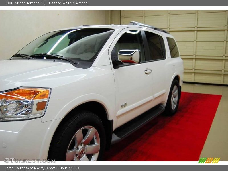 Blizzard White / Almond 2008 Nissan Armada LE