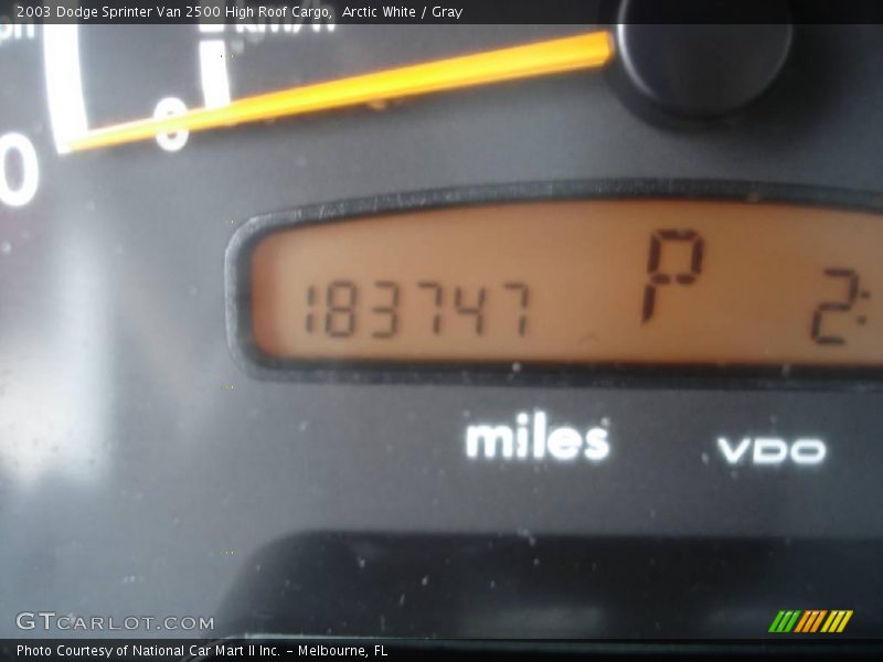Arctic White / Gray 2003 Dodge Sprinter Van 2500 High Roof Cargo