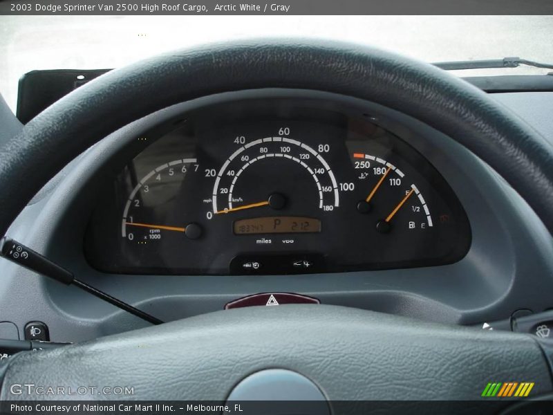 Arctic White / Gray 2003 Dodge Sprinter Van 2500 High Roof Cargo