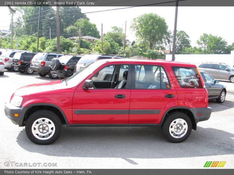Milano Red / Dark Gray 2001 Honda CR-V LX 4WD