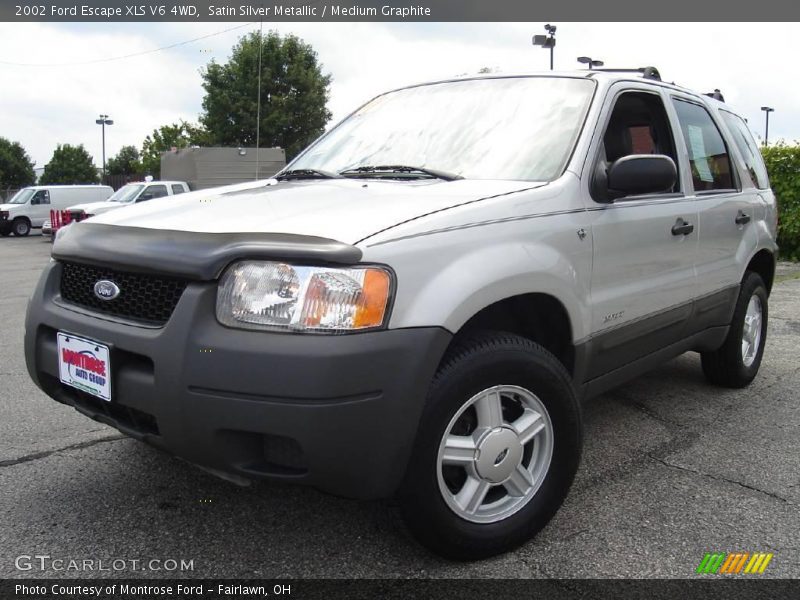 Satin Silver Metallic / Medium Graphite 2002 Ford Escape XLS V6 4WD