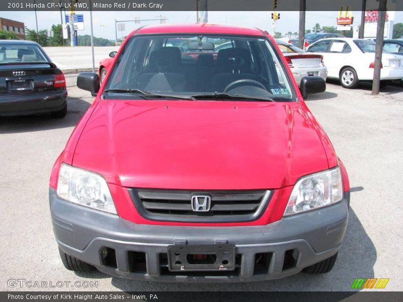 Milano Red / Dark Gray 2001 Honda CR-V LX 4WD