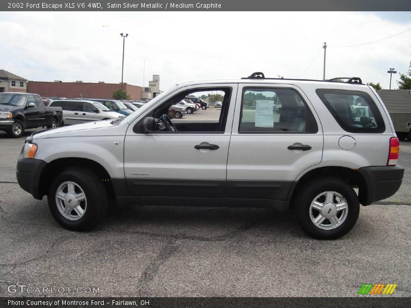Satin Silver Metallic / Medium Graphite 2002 Ford Escape XLS V6 4WD