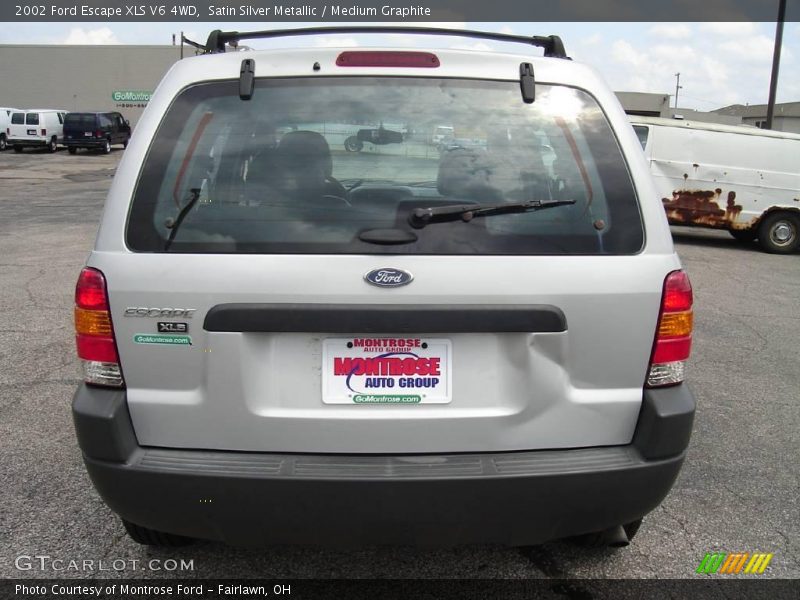 Satin Silver Metallic / Medium Graphite 2002 Ford Escape XLS V6 4WD