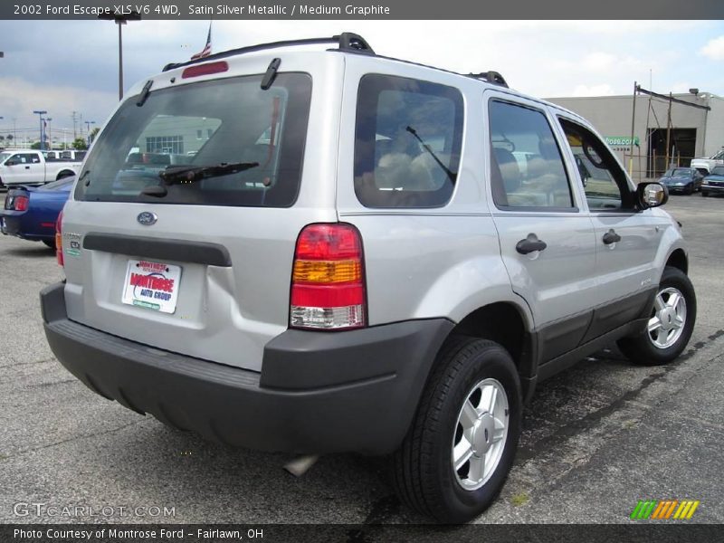 Satin Silver Metallic / Medium Graphite 2002 Ford Escape XLS V6 4WD