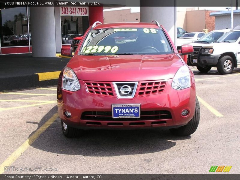 Venom Red Pearl / Black 2008 Nissan Rogue SL AWD