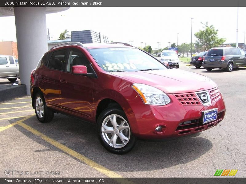 Venom Red Pearl / Black 2008 Nissan Rogue SL AWD