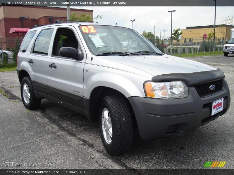 Satin Silver Metallic / Medium Graphite 2002 Ford Escape XLS V6 4WD