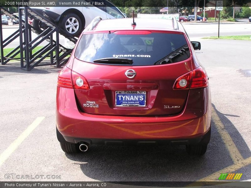 Venom Red Pearl / Black 2008 Nissan Rogue SL AWD