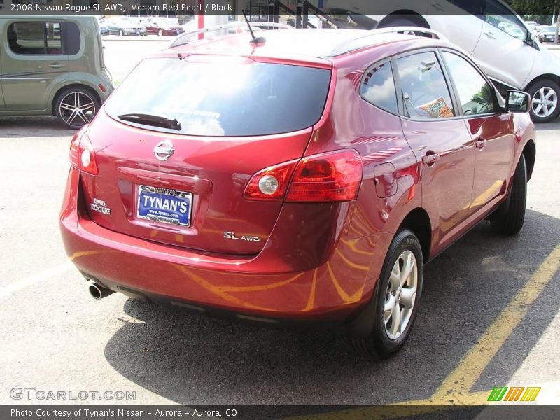Venom Red Pearl / Black 2008 Nissan Rogue SL AWD