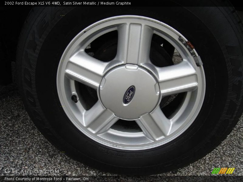 Satin Silver Metallic / Medium Graphite 2002 Ford Escape XLS V6 4WD