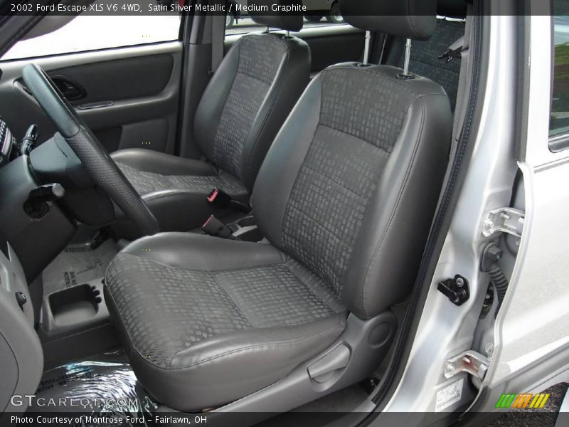Satin Silver Metallic / Medium Graphite 2002 Ford Escape XLS V6 4WD