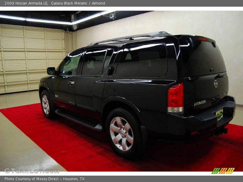 Galaxy Black Metallic / Almond 2009 Nissan Armada LE