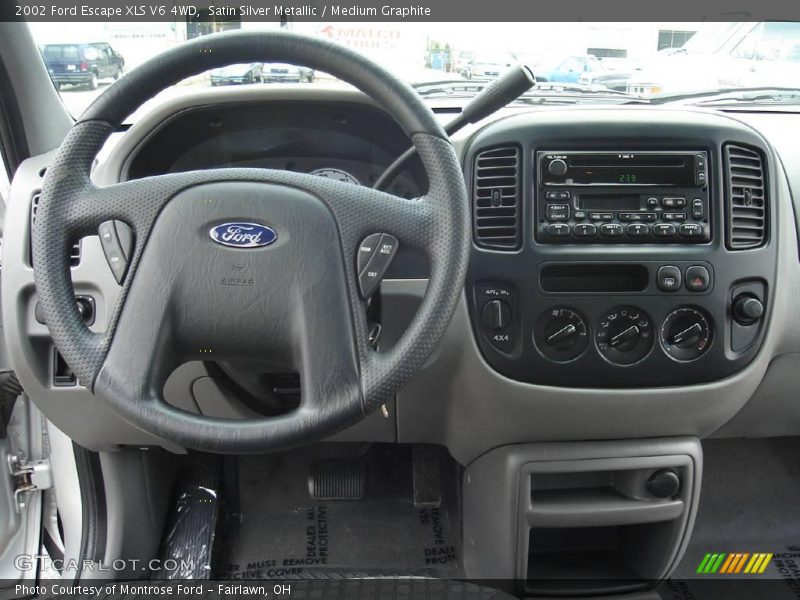 Satin Silver Metallic / Medium Graphite 2002 Ford Escape XLS V6 4WD