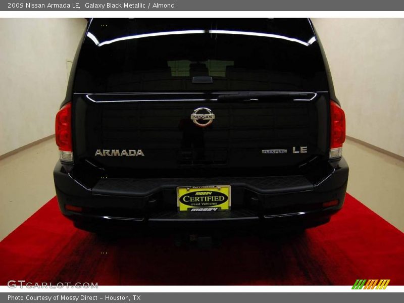 Galaxy Black Metallic / Almond 2009 Nissan Armada LE