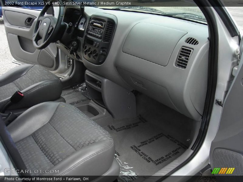 Satin Silver Metallic / Medium Graphite 2002 Ford Escape XLS V6 4WD