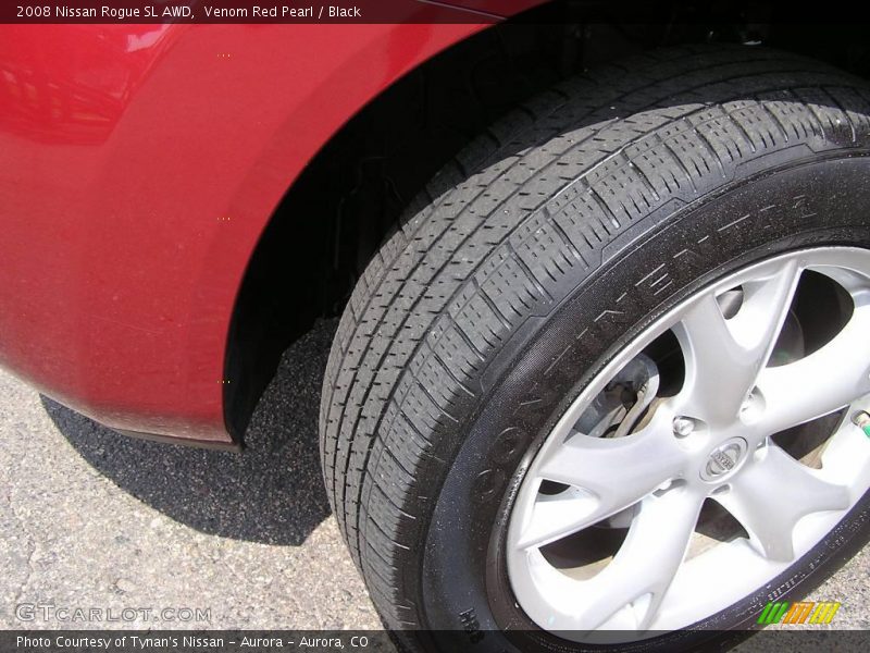 Venom Red Pearl / Black 2008 Nissan Rogue SL AWD