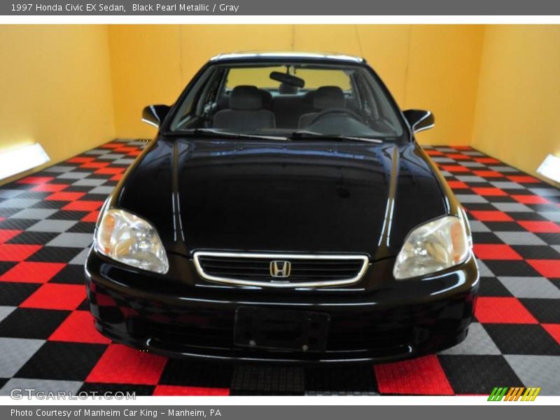 Black Pearl Metallic / Gray 1997 Honda Civic EX Sedan
