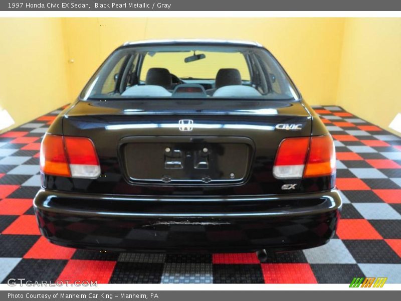Black Pearl Metallic / Gray 1997 Honda Civic EX Sedan