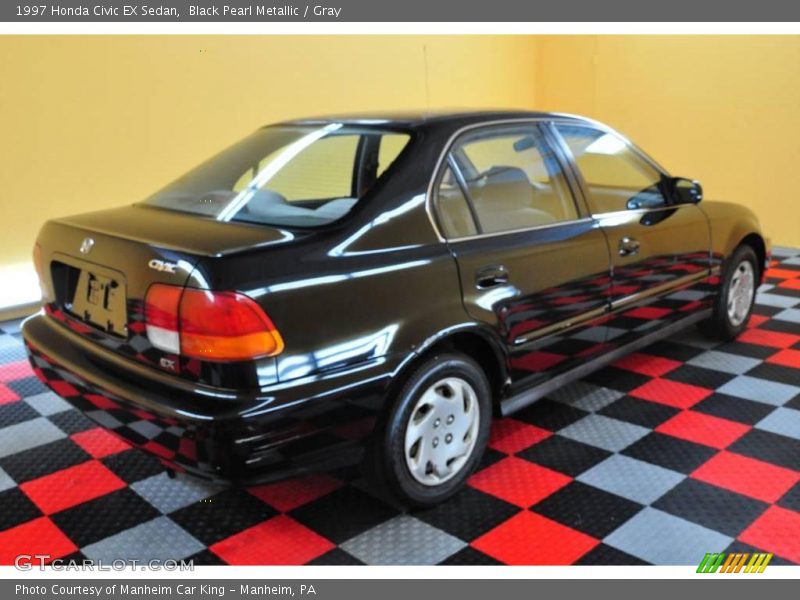 Black Pearl Metallic / Gray 1997 Honda Civic EX Sedan